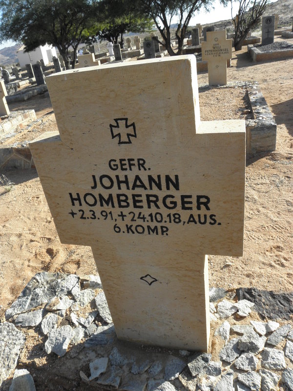 HOMBERGER Johann 1891-1918