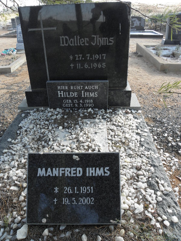 IHMS Walter 1917-1965 &amp; Hilde 1918-1990 :: IHMS Manfred 1951-2002