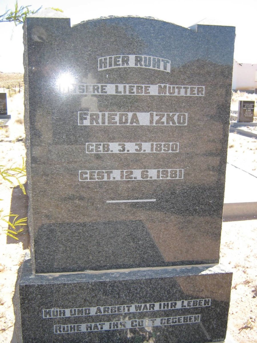 IZKO Frieda 1890-1981