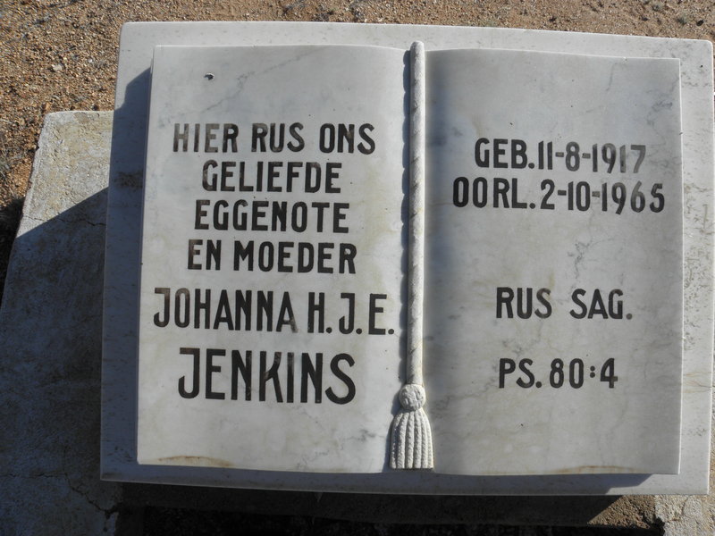 JENKINS Johanna H.J.E. 1917-1965