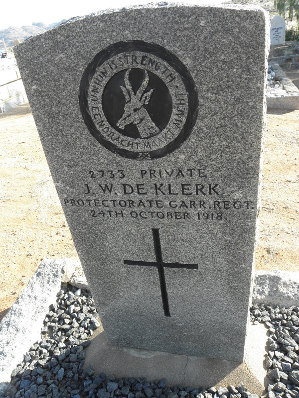 KLERK J.W., de -1918