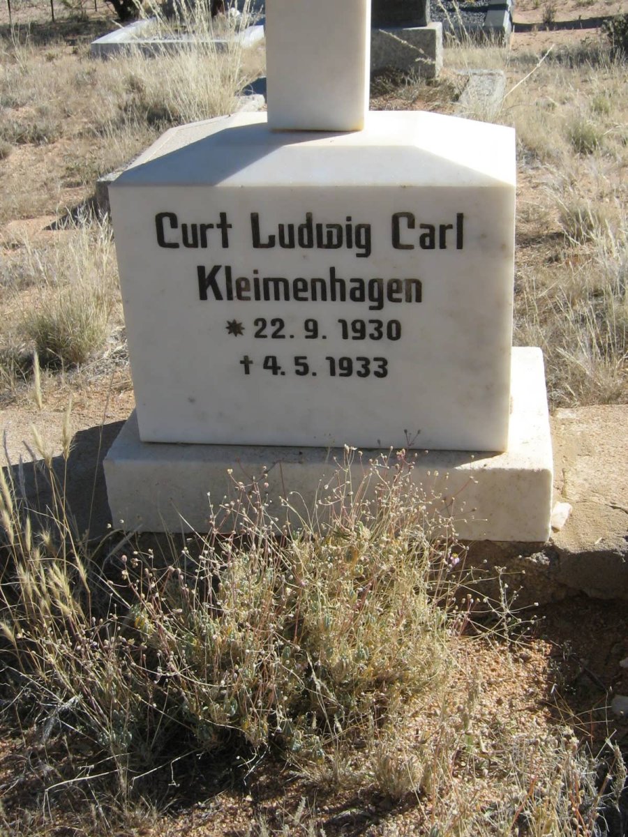 KLEIMENHAGEN Curt Ludwig Carl 1930-1933
