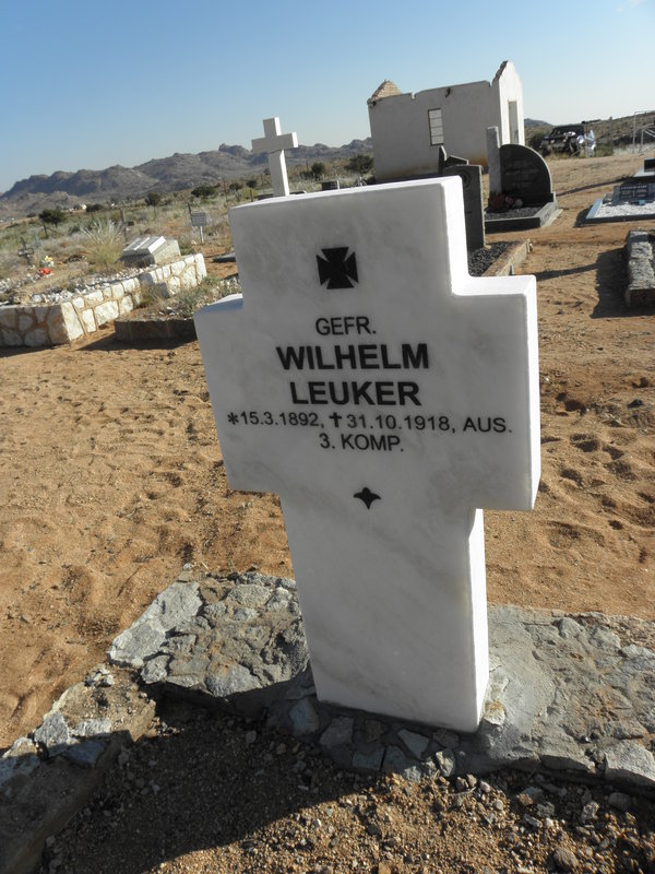 LEUKER Wilhelm 1892-1918
