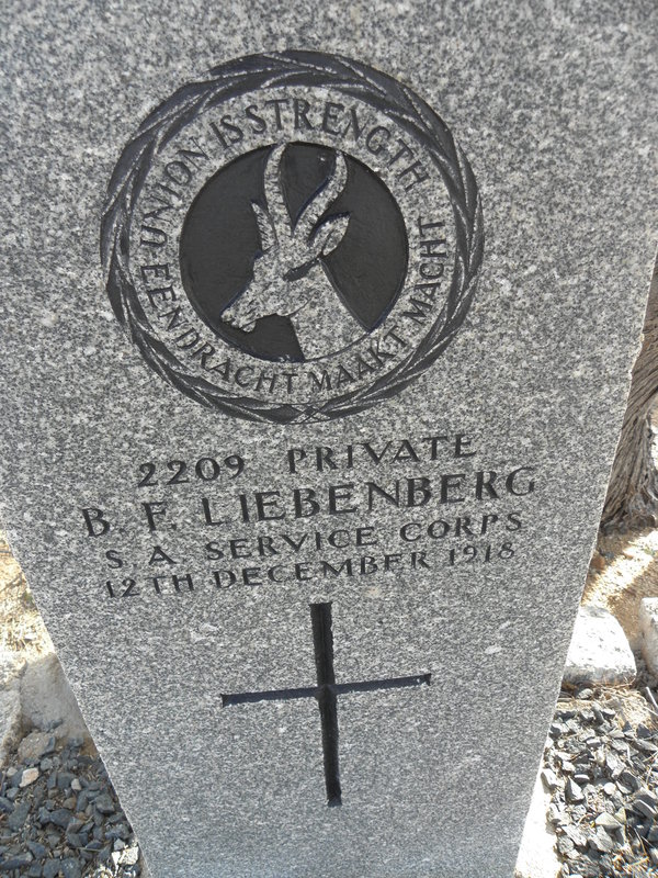 LIEBENBERG B.F. -1918