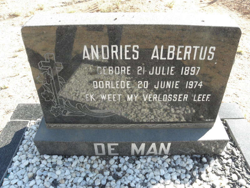 MAN Andries Albertus, de 1897-1974