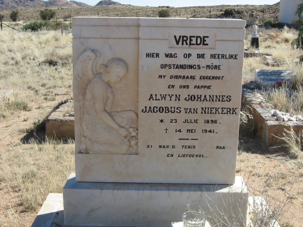 NIEKERK Alwyn Johannes Jacobus, van 1896-1941