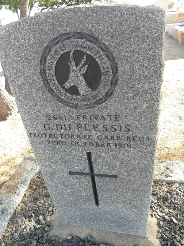 PLESSIS G., du -1918