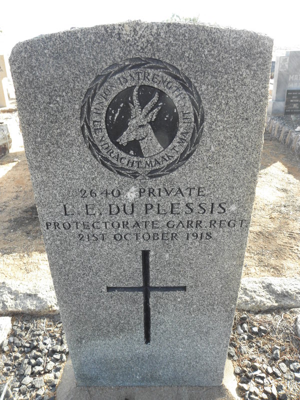 PLESSIS L.E., du -1918