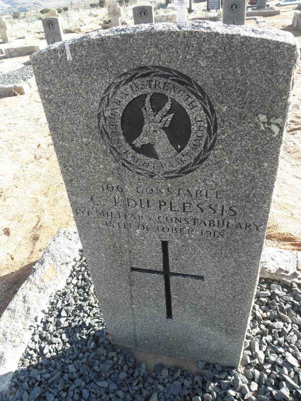 PLESSIS C.J., du -1918