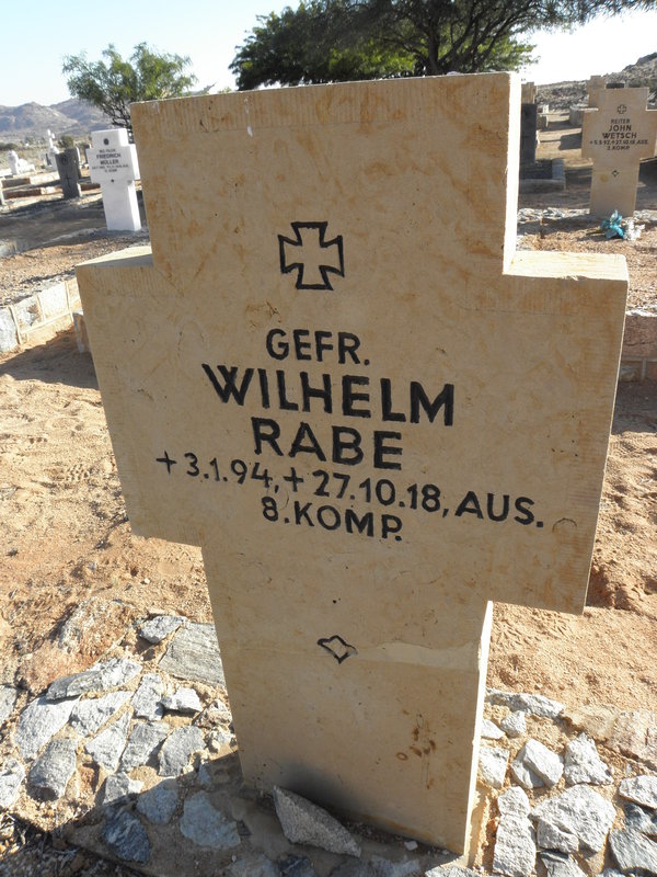 RABE Wilhelm 1894-1918