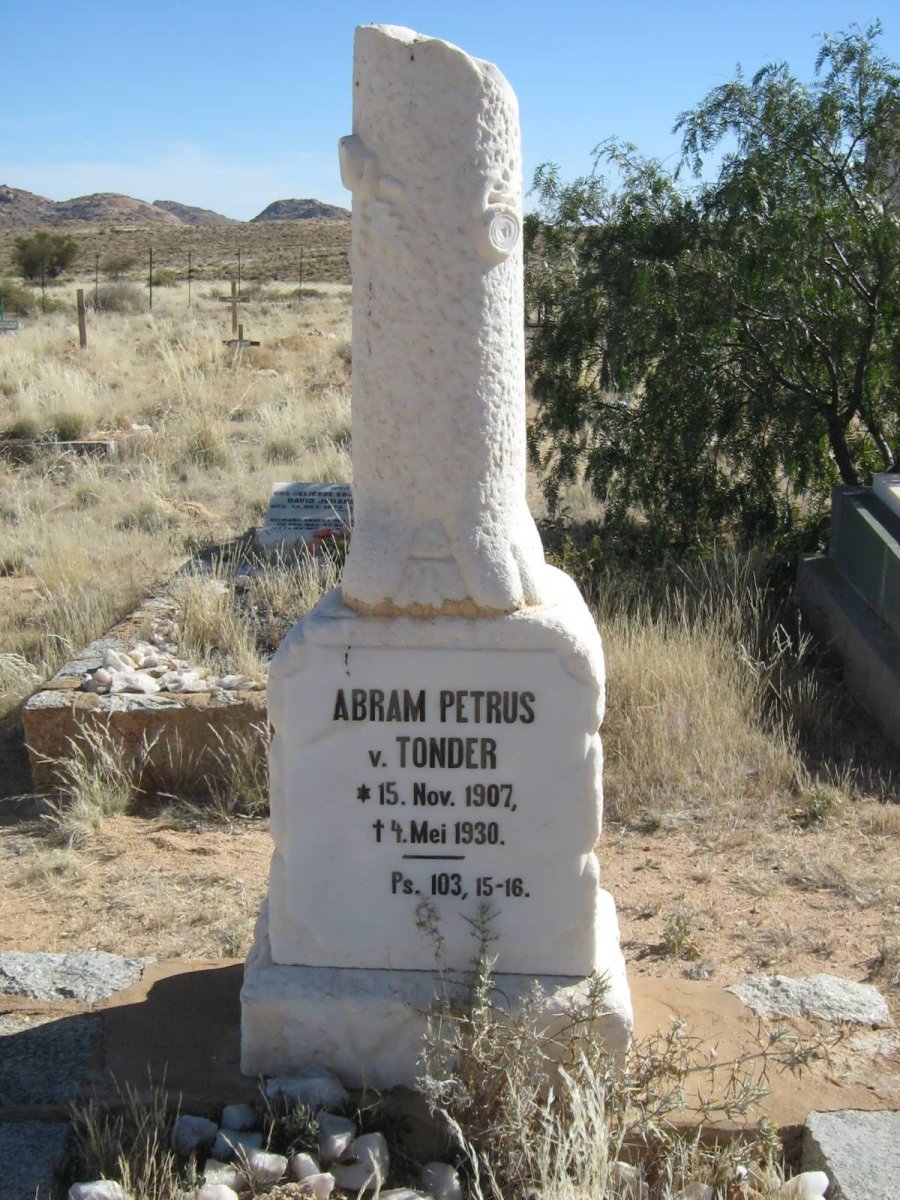 TONDER Abram Petrus, v. 1907-1930