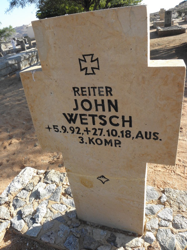 WETSCH John 1892-1918