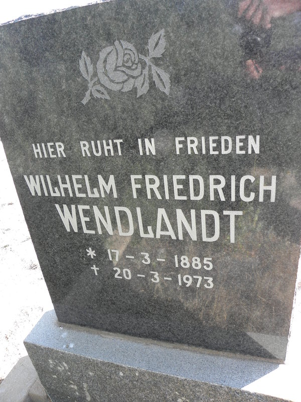 WENDLANDT Wilhelm Friedrich 1885-1973