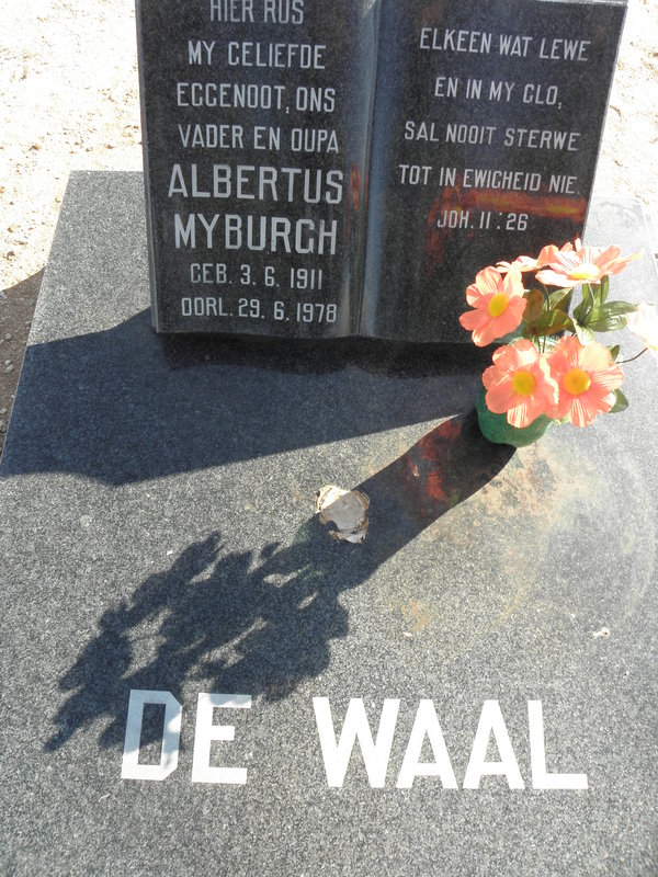 WAAL Albertus Myburgh, de 1911-1978