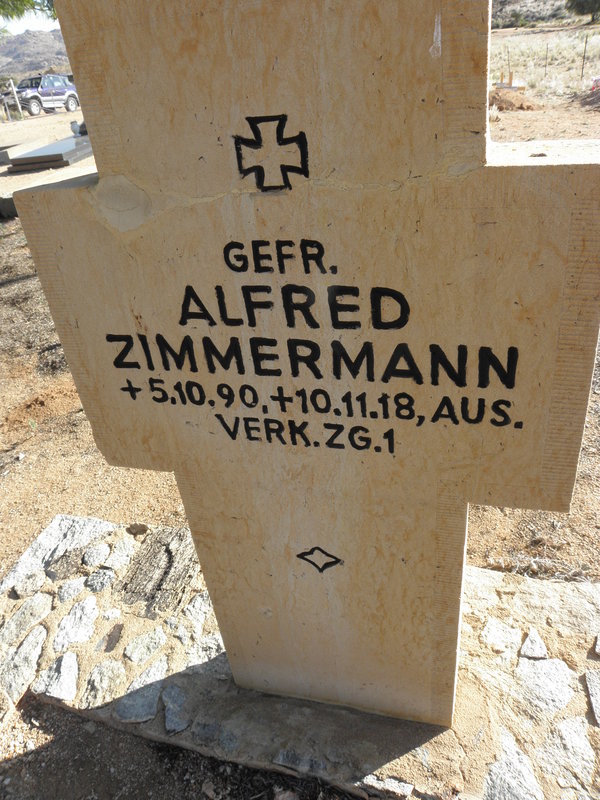 ZIMMERMANN Alfred 1890-1918