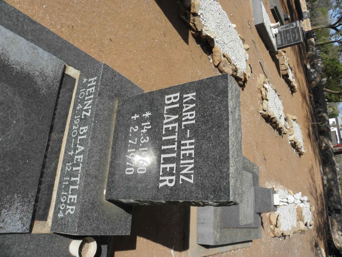 BLAETTLER Heinz 1920-1994 :: BLAETTLER Karl-Heinz 1960-1970