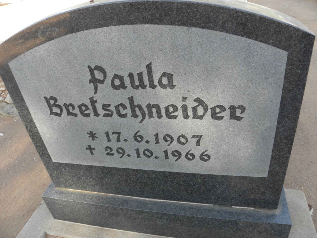 BRETSCHNEIDER Paula 1907-1966
