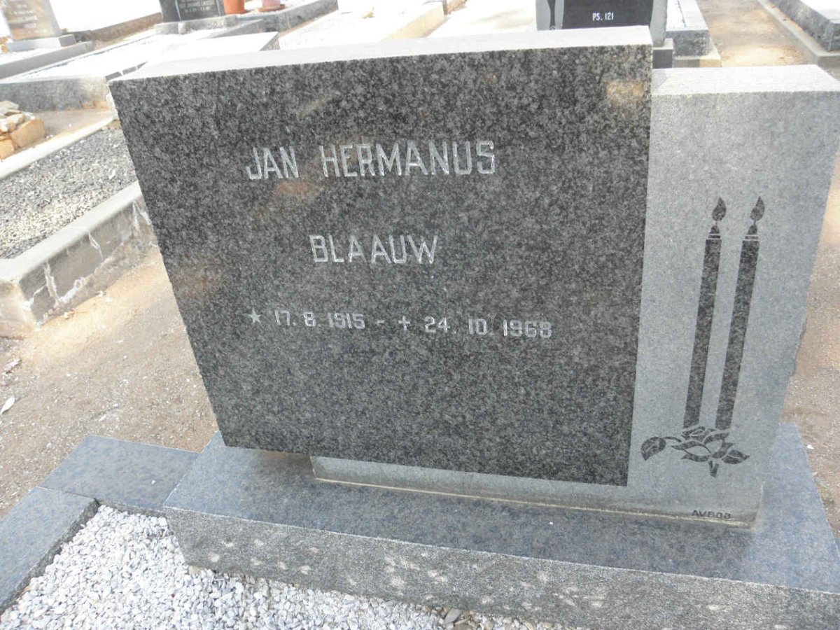 BLAAUW Jan Hermanus 1915-1968