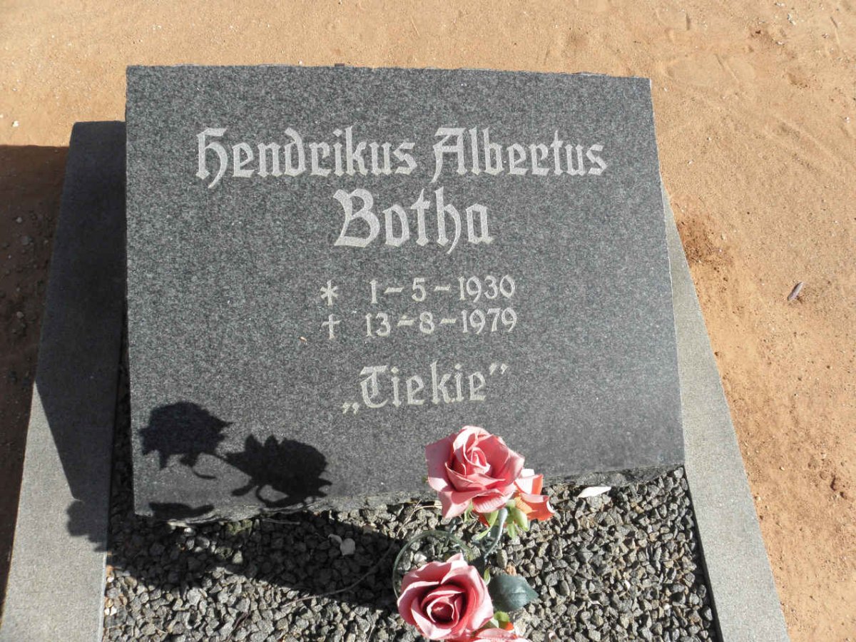 BOTHA Hendrikus Albertus 1930-1979