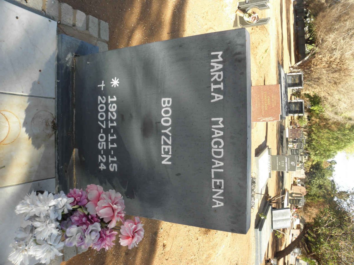 BOOYZEN Maria Magdalena 1921-2007