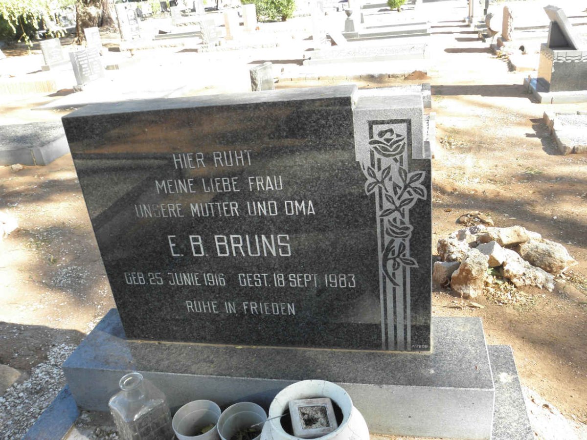 BRUNS E.B. 1916-1983