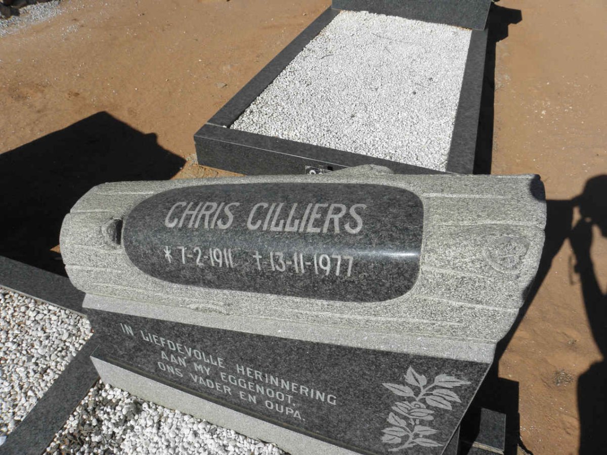 CILLIERS Chris 1911-1977 &amp; Emmie 1915-2003 :: POTGIETER Erika 1847-1898