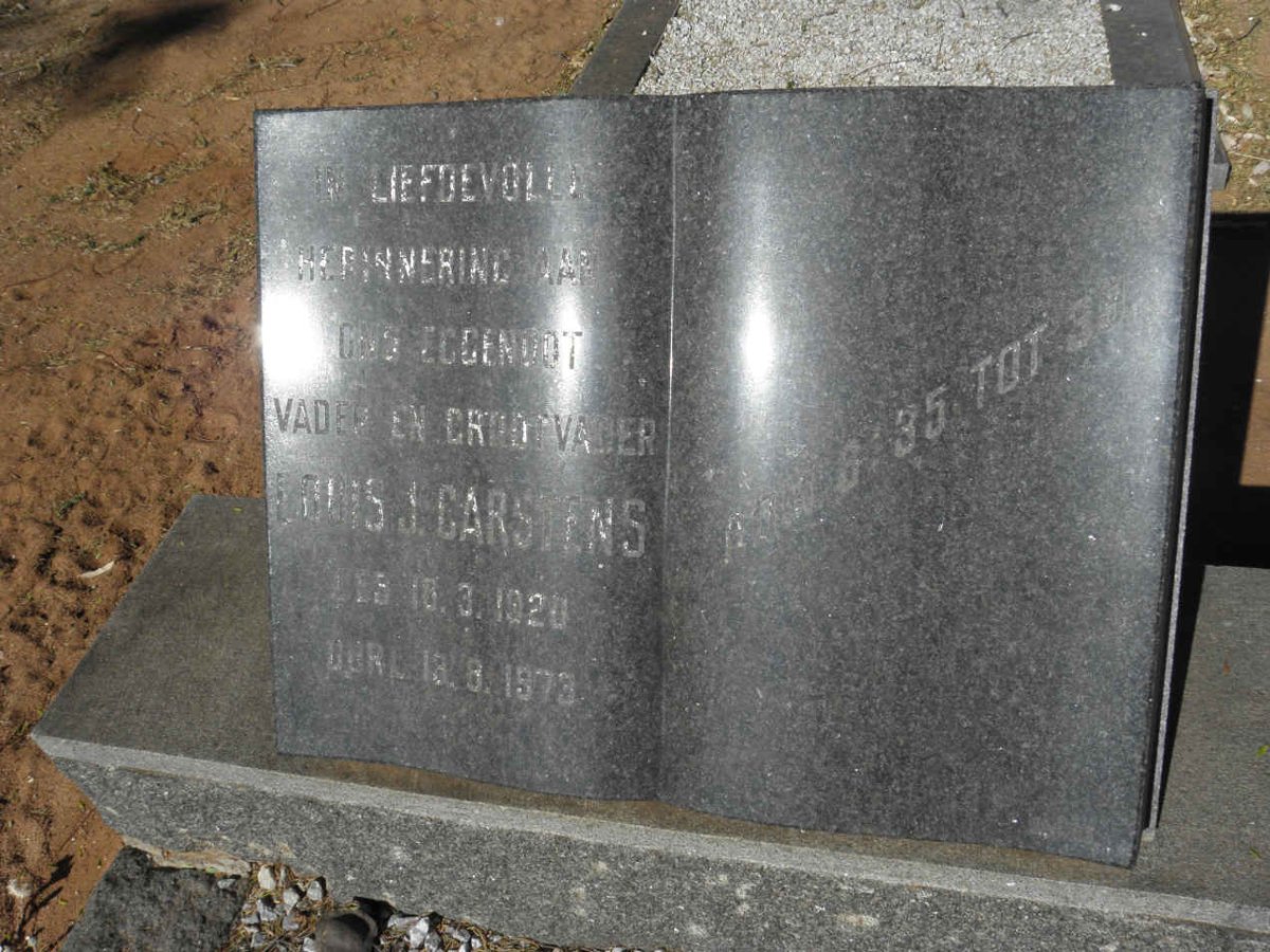 CARSTENS Louis J. 1920-1973