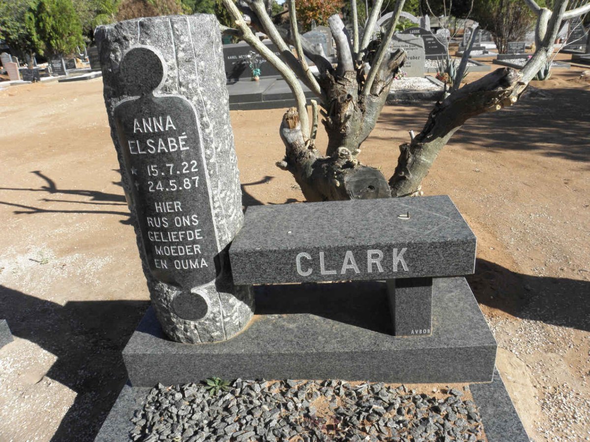 CLARK Anna Elsabé 1922-1987
