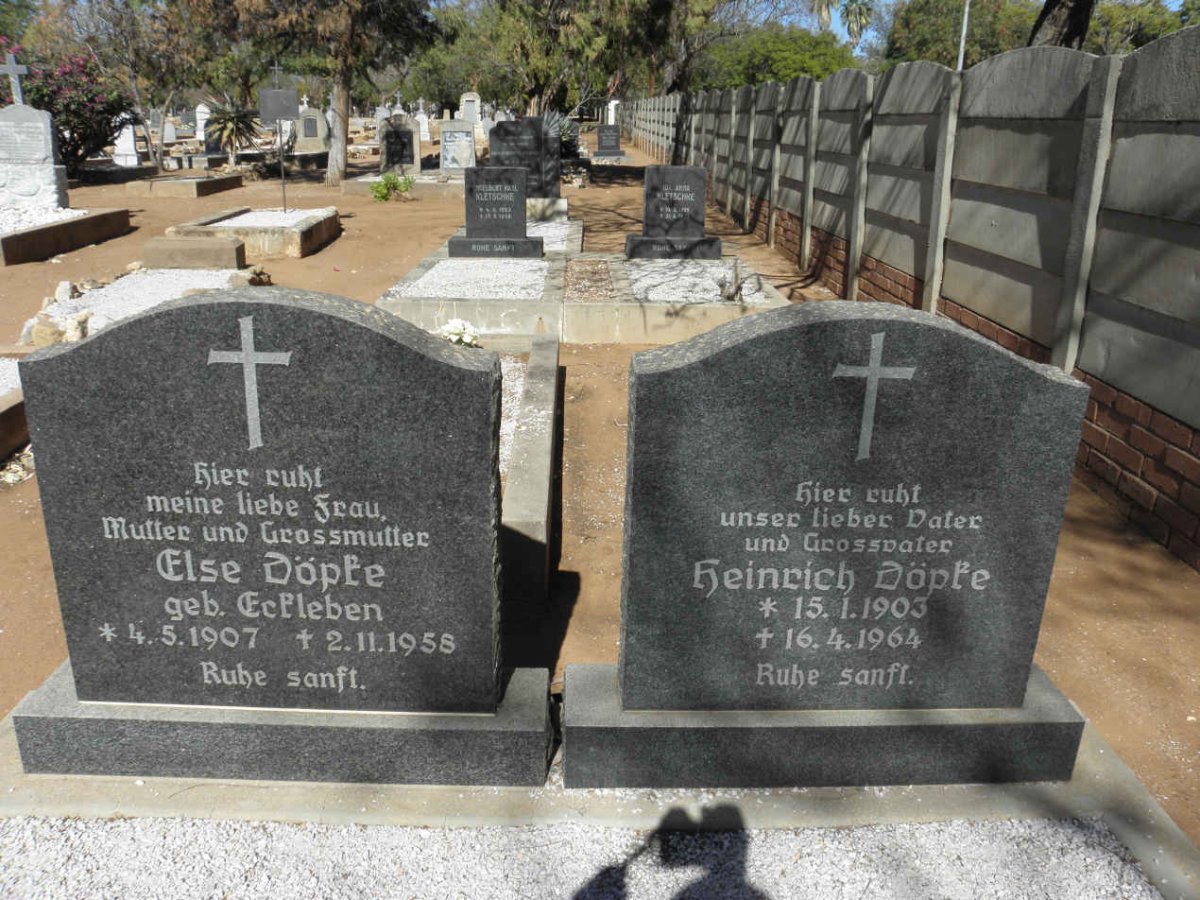 DÖPKE Heinrich 1903-1964 &amp; Else ECKLEBEN 1907-1958