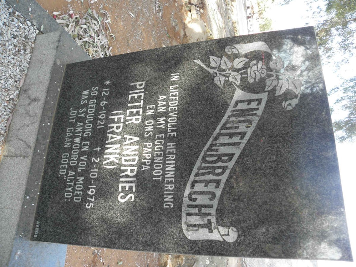 ENGELBRECHT Pieter Andries 1921-1975