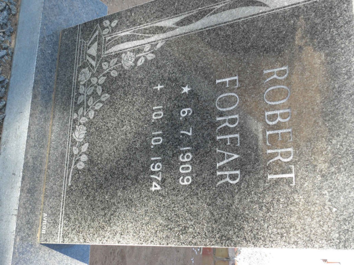 FORFAR Robert 1909-1974