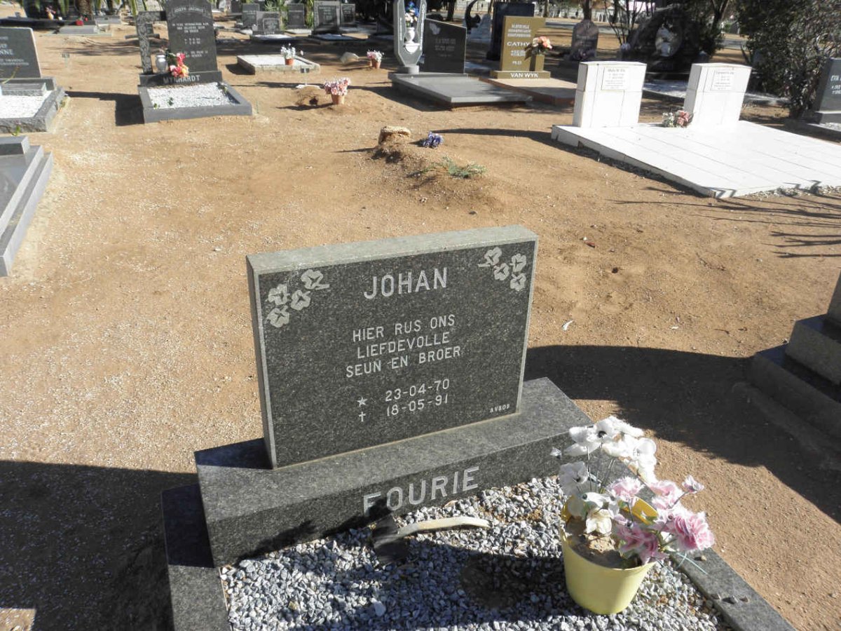 FOURIE Johan 1970-1991