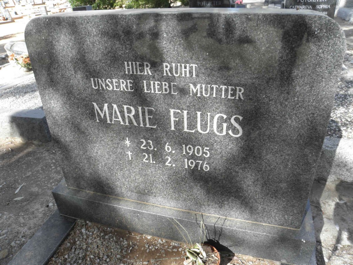 FLUGS Marie 1905-1976