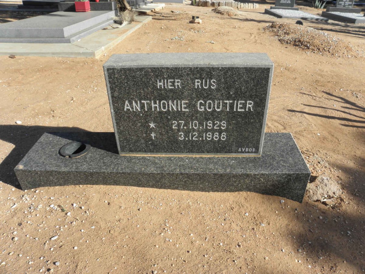 GOUTIER Anthonie 1929-1988