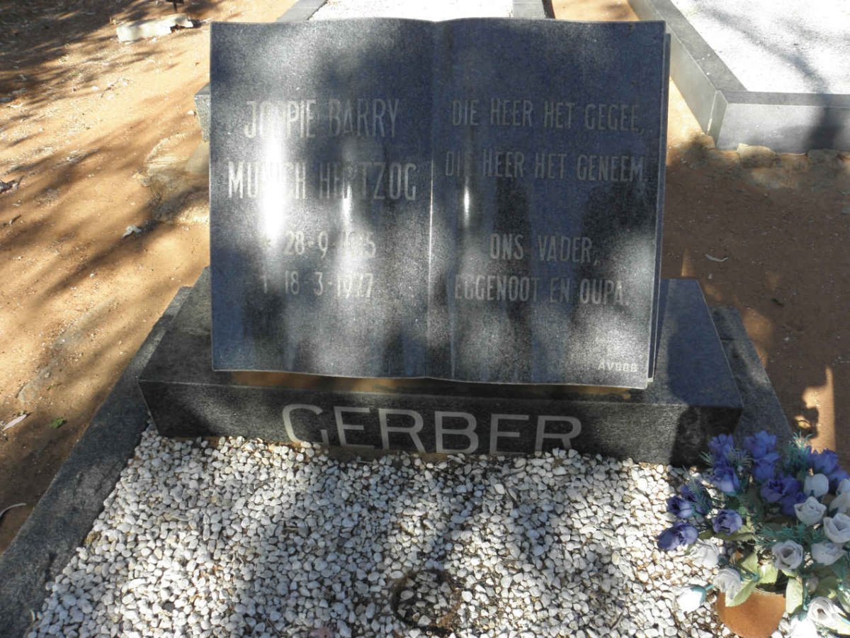 GERBER Joppie Barry Munich Hertzog 1915-1977