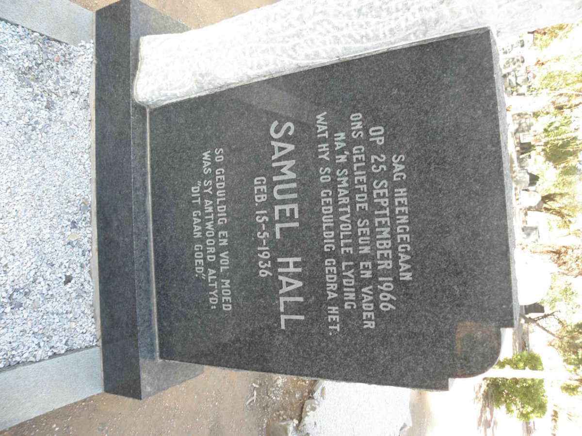 HALL Samuel 1936-1966
