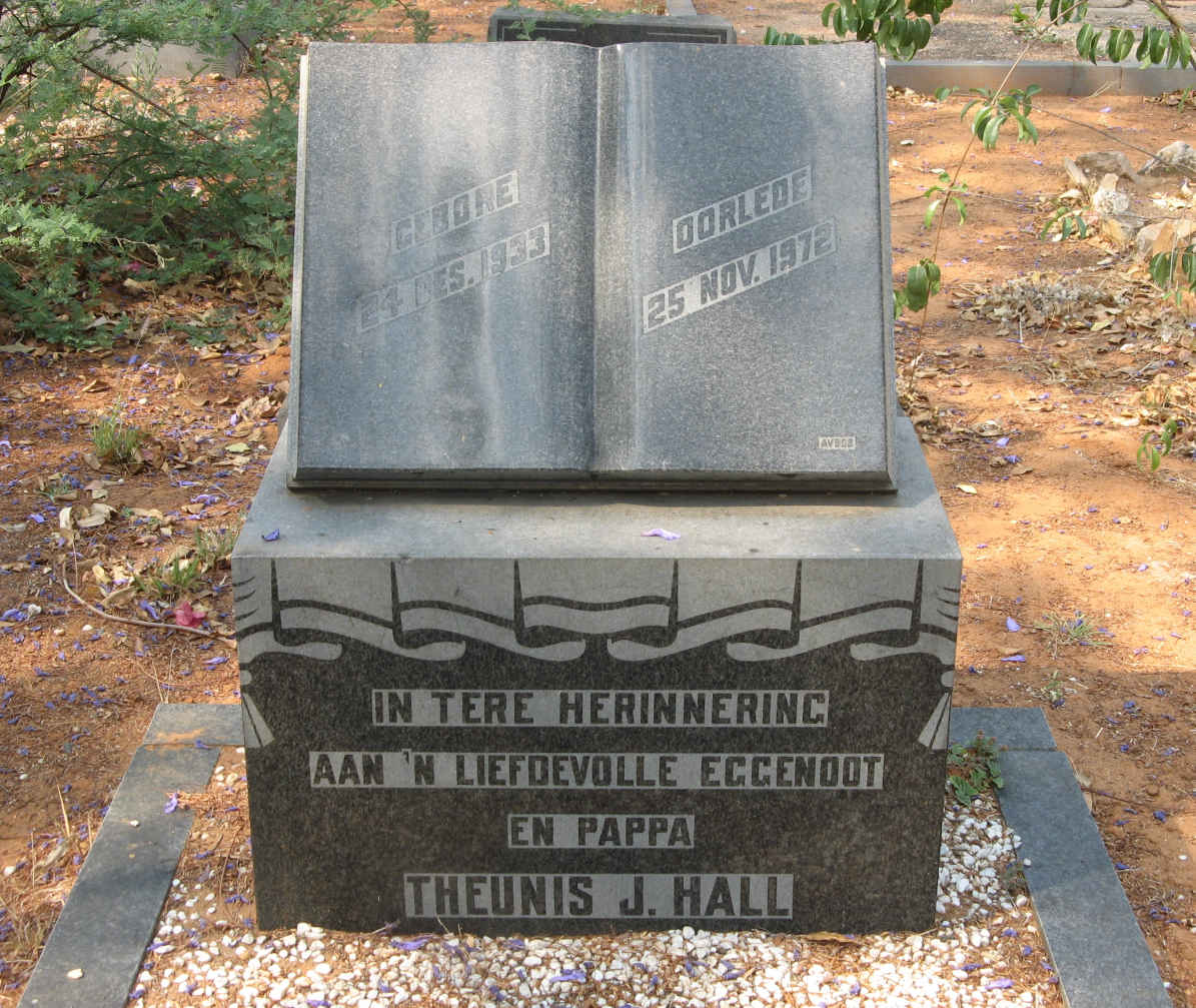 HALL Theunis J. 1933-1972