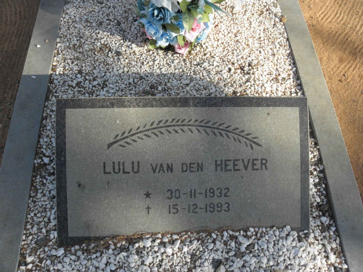 HEEVER Lulu, van den 1932-1993