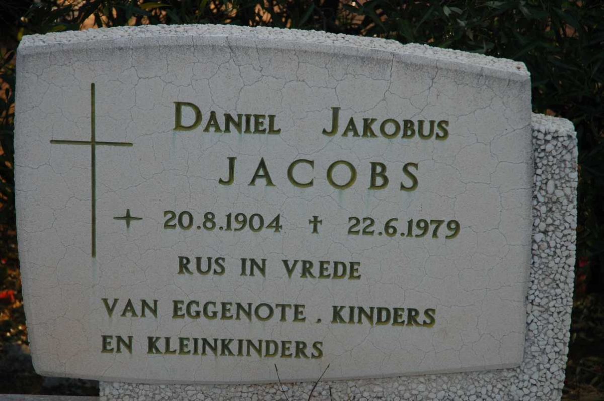 JACOBS Daniel Jakobus 1904-1979