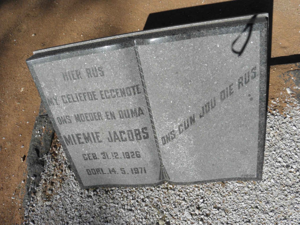 JACOBS Miemie 1926-1971