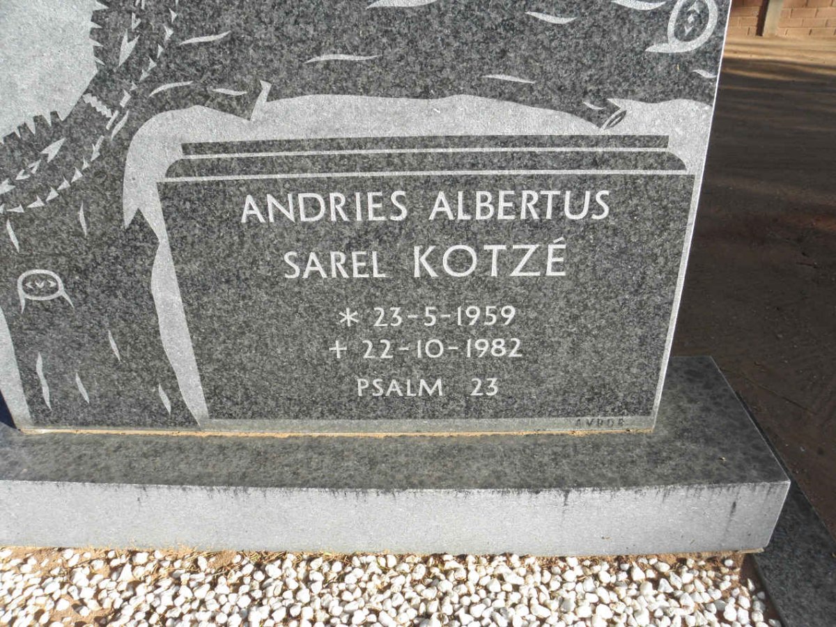 KOTZÉ Andries Albertus Sarel 1959-1982
