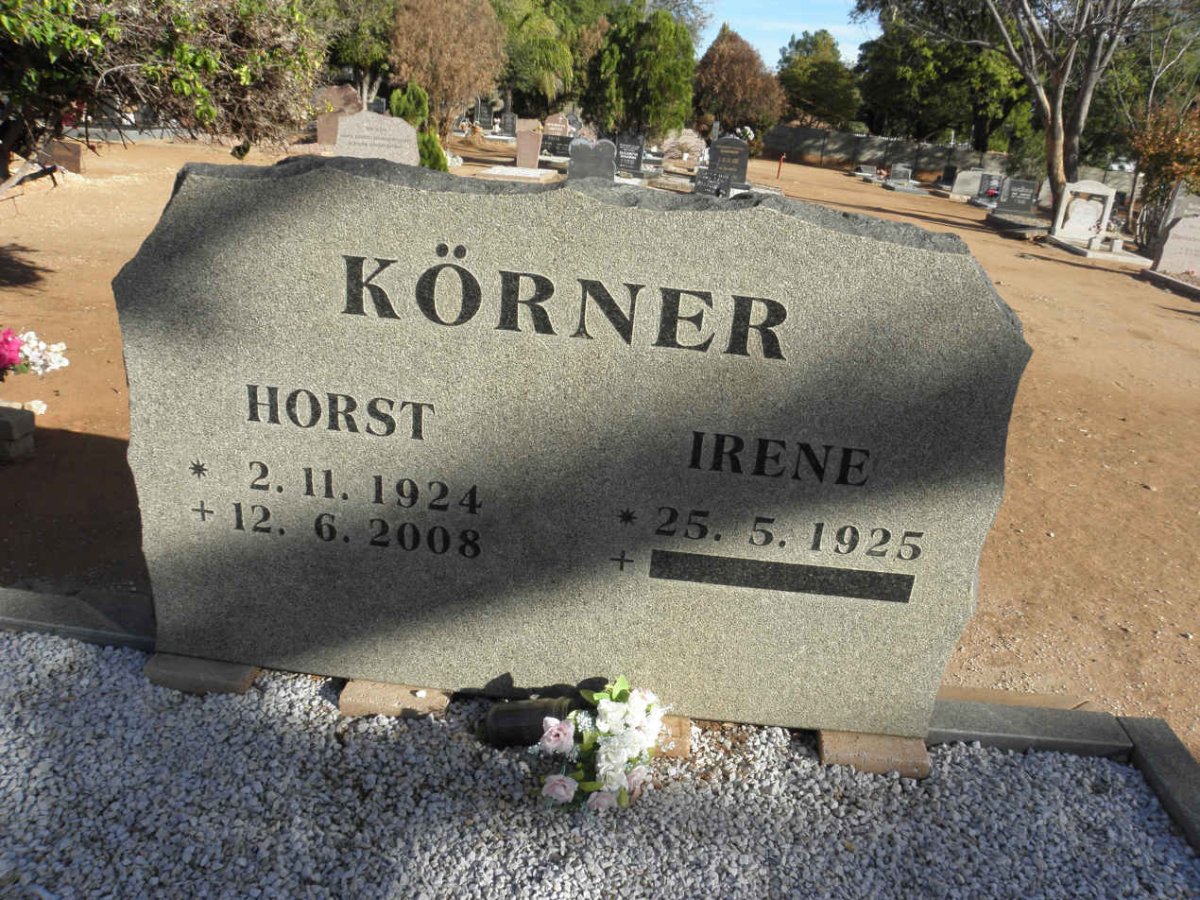 KÖRNER Horst 1924-2008 &amp; Irene 1925-