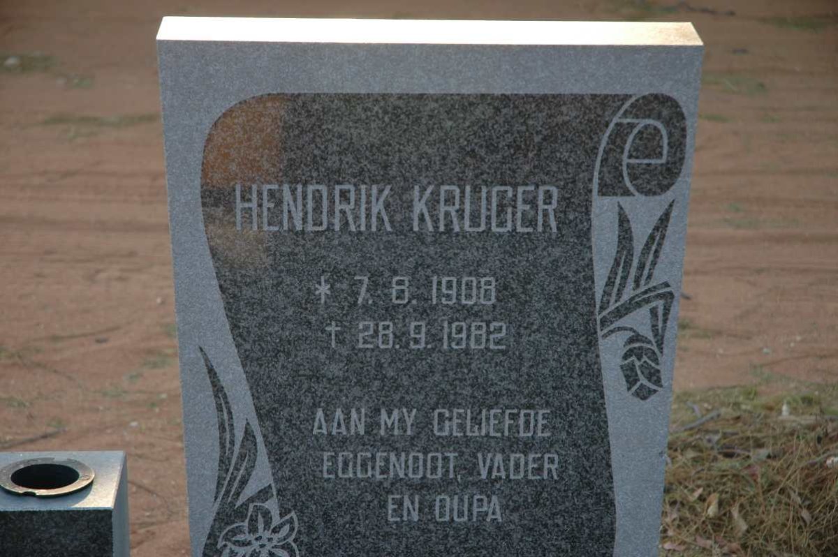 KRUGER Hendrik 1908-1982