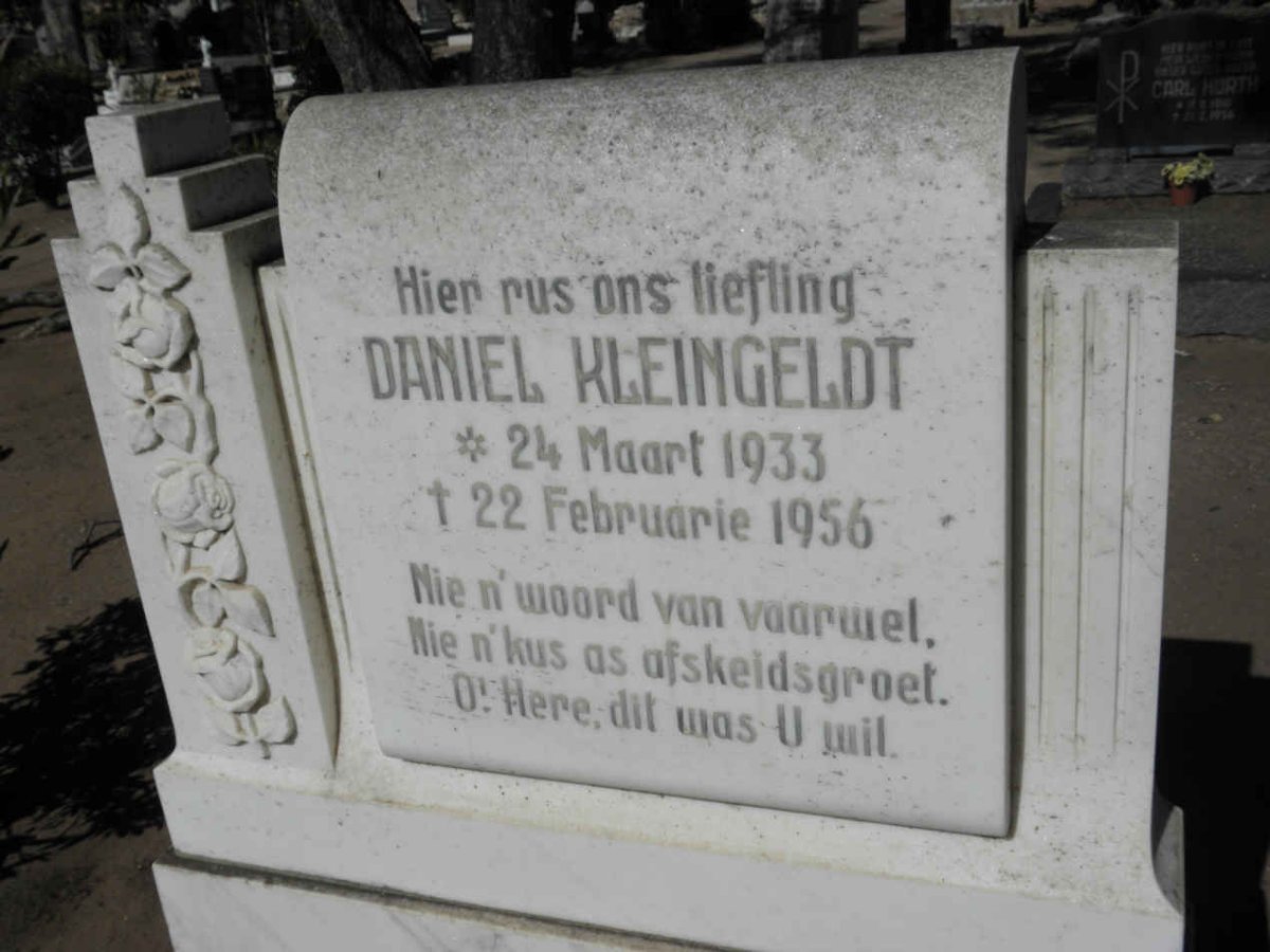 KLEINGELDT Daniel 1933-1956