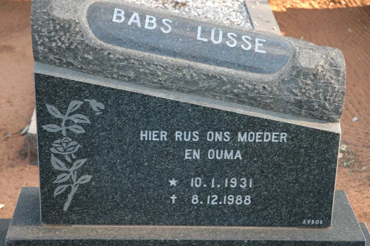 LÜSSE Babs 1931-1988