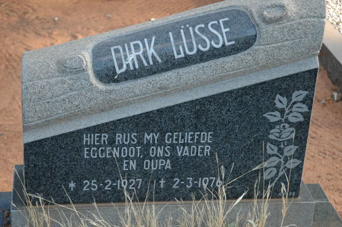 LÜSSE Dirk 1927-1976