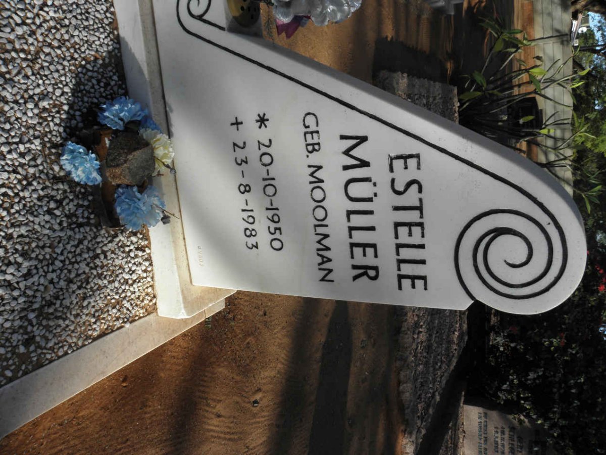 MÜLLER Estelle nee MOOLMAN 1950-1983