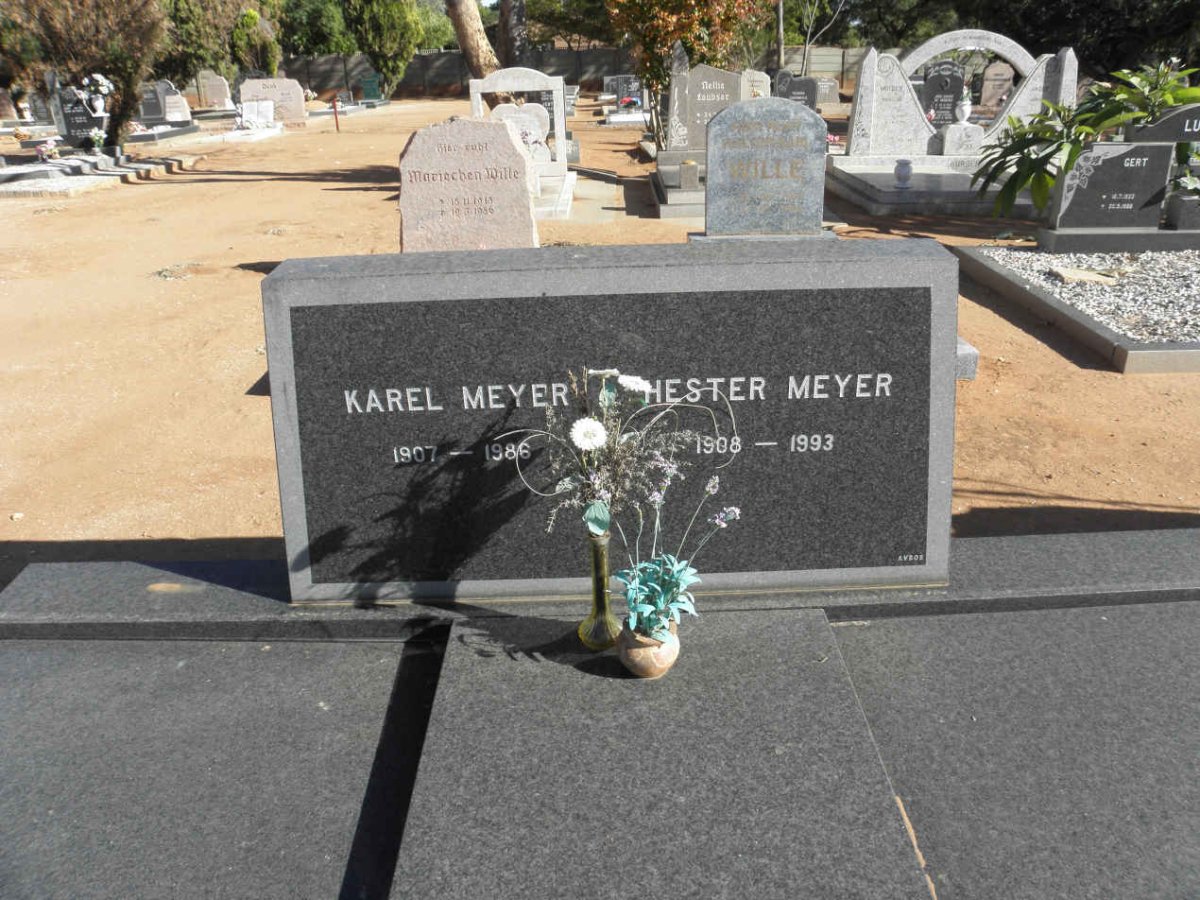 MEYER Karel 1907-1986 &amp; Hester 1908-1993