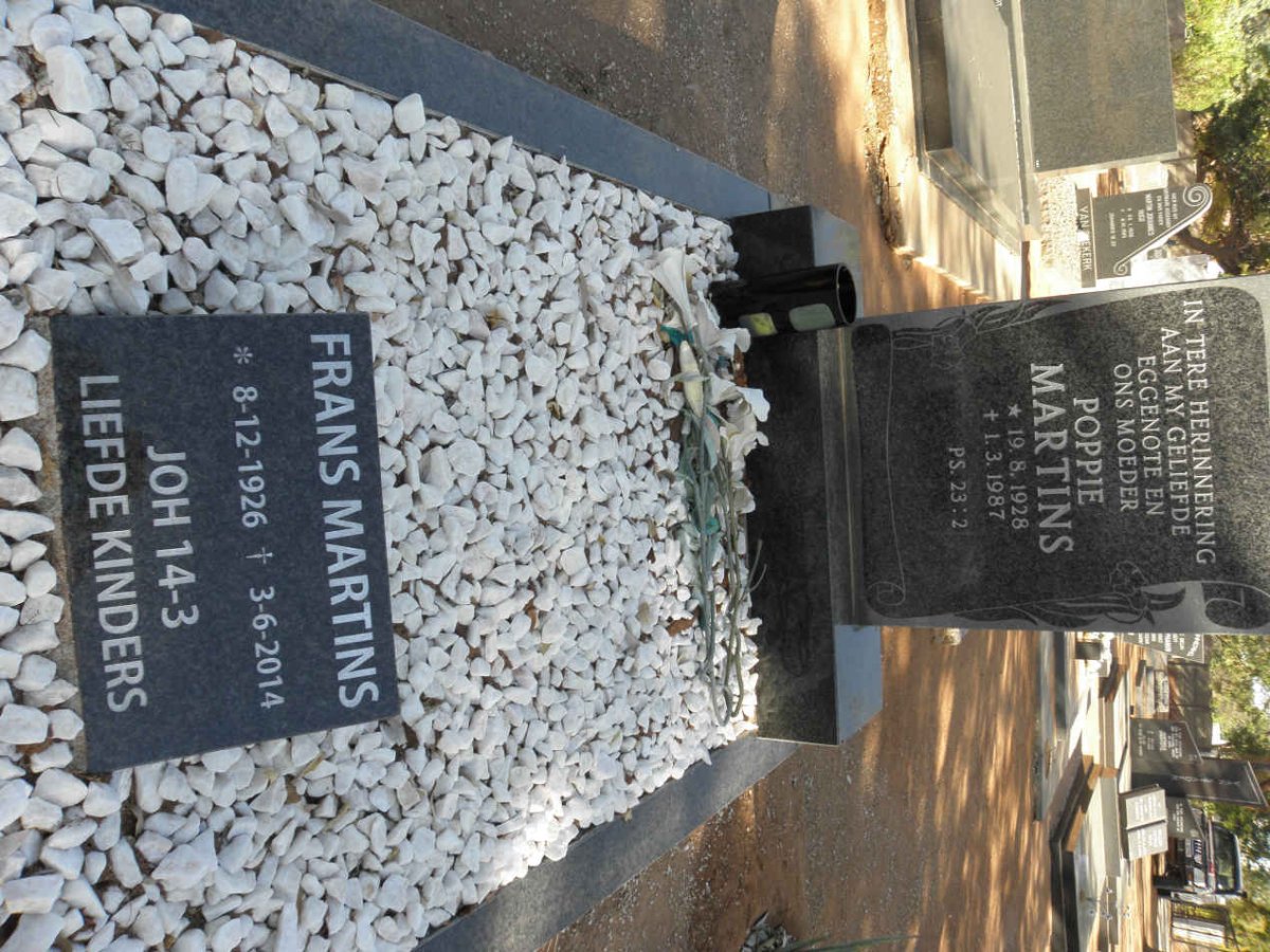 MARTINS Frans 1926-2014 &amp; Poppie 1928-1987