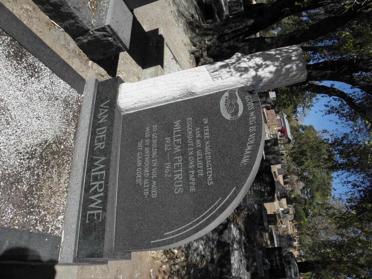 MERWE Willem Petrus, van der 1932-1962